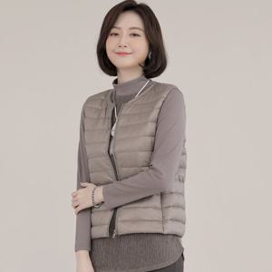 애비뉴투지 엄마옷 경량 오리털 봄 가을 겹쳐입기 좋은 패딩 조끼 V10023