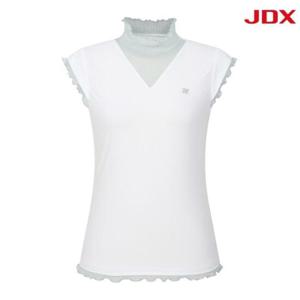 JDX 세이브존07 여성 셔링포인트 메쉬 티 X2TSV6570OW
