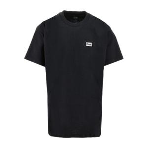 오베이 베이직 블랙 라운드 넥 반팔 티셔츠 22MC0000009E BLK