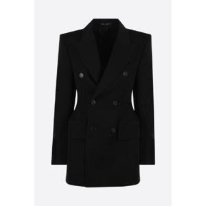 BALENCIAGA Hourglass double breasted drill jacket 768891TPT241000