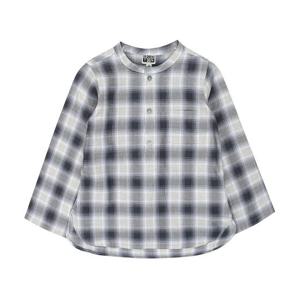 [봉통]남아 체크 밴드카라 셔츠 (BQF11XS22N_GY)