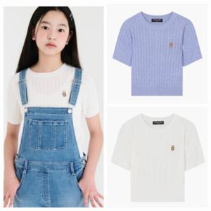 더데이걸 sh06 케이블 반팔 스웨터 TGKA24401