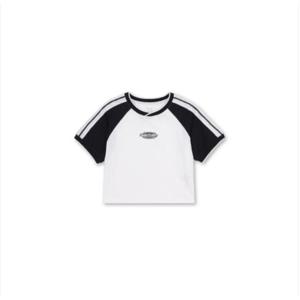 [탑텐키즈]여아) 쿨에어 코튼 라글란 크롭 티셔츠 택1 MKF2TS22