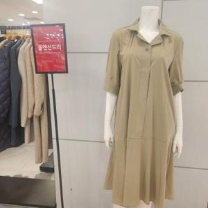 [BCBG] 올앤썬드리 버튼 포인트 원피스 A5M3G671