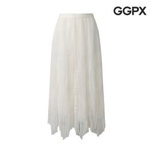 [지지피엑스]플리츠 언발 롱 스커트 (GP3SK030F)