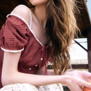 [후아유]여성 Check Patterend Blouse WHYAF2591F