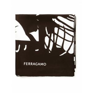 [SALVATORE FERRAGAMO] 여성 스카프 Venus 프린트 실크 310169773420003 Brown /8