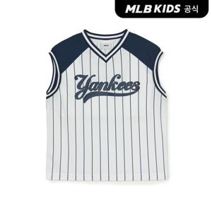 [MLB키즈 공식] 바시티 스포티브 스트라이프 민소매티셔츠 NY (Navy) 7ATKV0153-50NYS