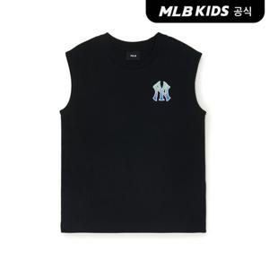 [MLB키즈 공식] 모노그램 빅럭스 민소매티셔츠 NY (Black) 7ATKM0153-50BKS