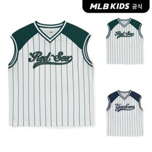 [MLB키즈 공식] 바시티 스포티브 스트라이프 민소매 티셔츠 (2color) 7ATKV0153