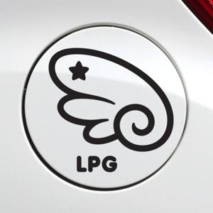 주유구 천사날개 LPG우측 / 주유구스티커 자동차스티커