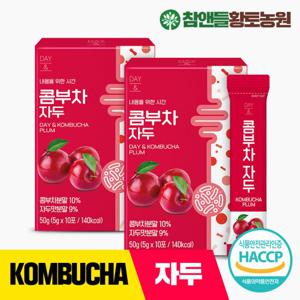 참앤들황토농원 데이앤 콤부차 자두 10개입 2박스