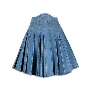 발망 데님 스커트 AF1LB726DC996FF BLEU JEAN