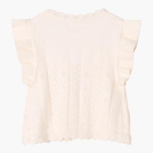 치크 HC09 가디건형 프릴 조끼 가디건형 프릴 조끼 CKVK2511G