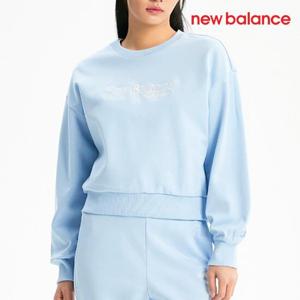 [뉴발란스] 여성용 티셔츠 /B27- NBNCE1W222 51 / 우먼스 시그니처 세미크롭 라운드 맨투맨(SEMI-OVER FIT)