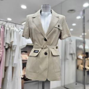 [에고이스트]스티치 포인트 반소매 투버튼 자켓 EQ2WJ461HJ