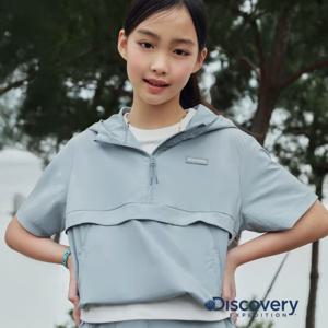 디스커버리키즈 DKTR9A053-SBL 여아 프레시벤트 세미크롭 트레이닝 아노락