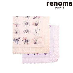 [레노마(손수건)]사면 레이스 손수건 RPR2303