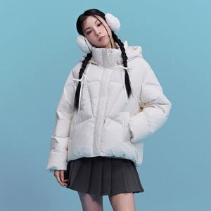 [체이스컬트]여성 하이넥 후드 푸퍼 패딩 점퍼-CGRG4773E0A