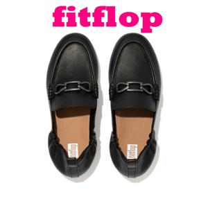 [핏플랍][알레그로] 체인 레더 여성 로퍼 (블랙)(FFSO4E101)
