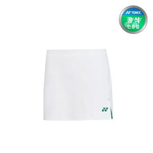 요넥스 배드민턴 스커트 여성 우븐 치마 화이트 231PS001F