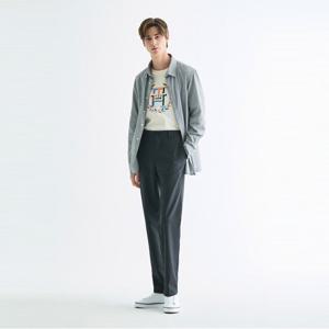 [공식][타미힐피거][Slim fit] 코튼 새틴 셔츠(T12E0WSH030MT20G