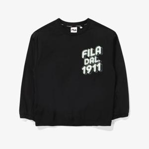 [휠라 키즈]키즈 스크레치 우븐 맨투맨 (FK2WTE1201X_BLK)