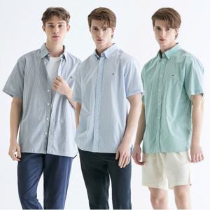 [공식][타미힐피거] (T12E3WSH004MT1) [Regular fit] 포플린 스