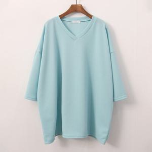[아이우먼] 컬러리버풀7부티셔츠 ILG603M408 빅사이즈
