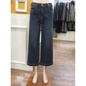BCBG 세이브존01 반 밴딩 기모 와이드 데님 B4DAP357