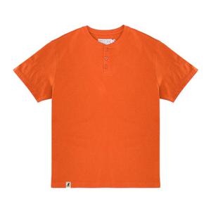 캉골 리사이클 저지 헨리넥 반팔티셔츠 K90221 Orange