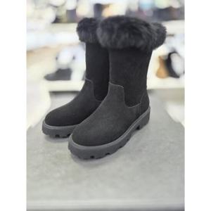 무크 세이브존05 여성 트리밍 캐쥬얼 하프 부츠 4.5cm 516422702