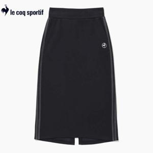[르꼬끄]우먼스 더블텐션 미디 스커트 QQ122OSK12 BLK 여성스커트