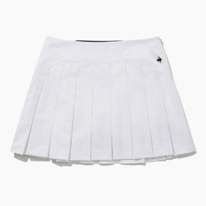 [르꼬끄골프] 여성 솔리드 오비밴드 플리츠 스커트 (GQ122LSK14)