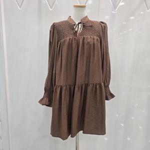 [밸리걸]리본넥 티어드 미니 원피스 126600