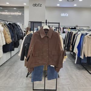 [ab.f.z]AFZ5HL01/봄 오버핏 멋스런 레더 숏 자켓