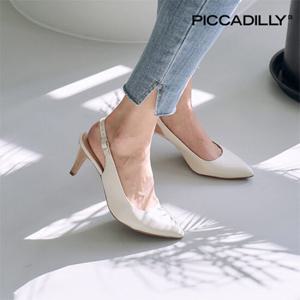 [피카딜리] 피카딜리 745045 슬링백힐_오프화이트 7CM(745045OFFWHITE)