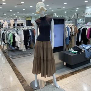 [에고이스트]레이스 패치 티어드 롱스커트 EQ2JS602