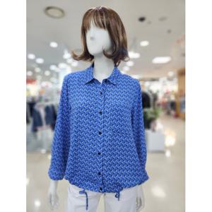 [아날도바시니]쁘띠 프린트 크랍 셔츠 AY05BL44W