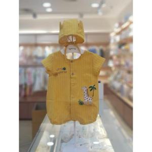 아가방 세이브존06 옐로우 라비기린반팔우주복 (모자) 01S327503
