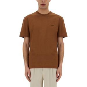 에르메네질도제냐 반팔 티셔츠 UF360A9 F765N05 BROWN