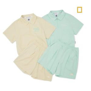 여아 카라 반집업 트레이닝 상하 세트 (K252GPB010)