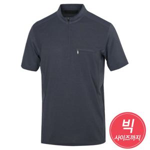남성 여름 경량 냉감스판 등산티 카라티 DH5-MOH-323-2-그레이