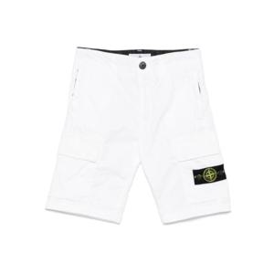 주니어 스톤 아일랜드 쇼츠 버뮤다 L100002 S0009V0001 White