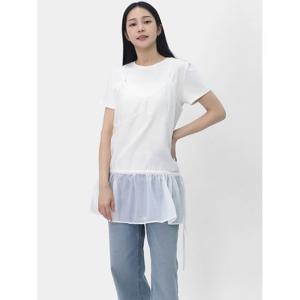 [엘케이트] 여자 레이스 시스루 원피스 레이어드 치마 LNNT006