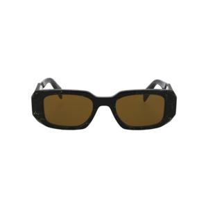프라다 선글라스 0PR17WS 19D01T BLACK YELLOW MARBLE