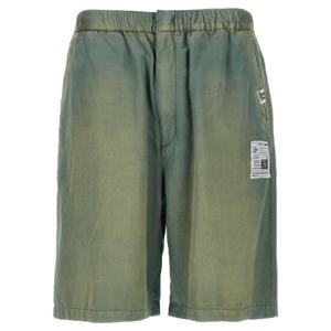 MAISON MIHARA YASUHIRO Aged Satin bermuda shorts J14PT143KHAKI