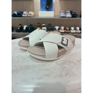 [FITFLOP][서퍼] FFSO5E741WT 25S S 버클 텀블드 화이트 레더 크로스 남성 슬라이드