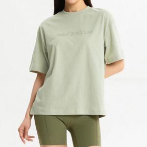 뉴발란스반팔티 KQJ NBNEE2S142-49 WOMEN 레터로고 오버핏 반팔티