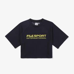 휠라반팔티 TQJ FS2RSF2171F-INA 인터내셔널 빅로고 티셔츠